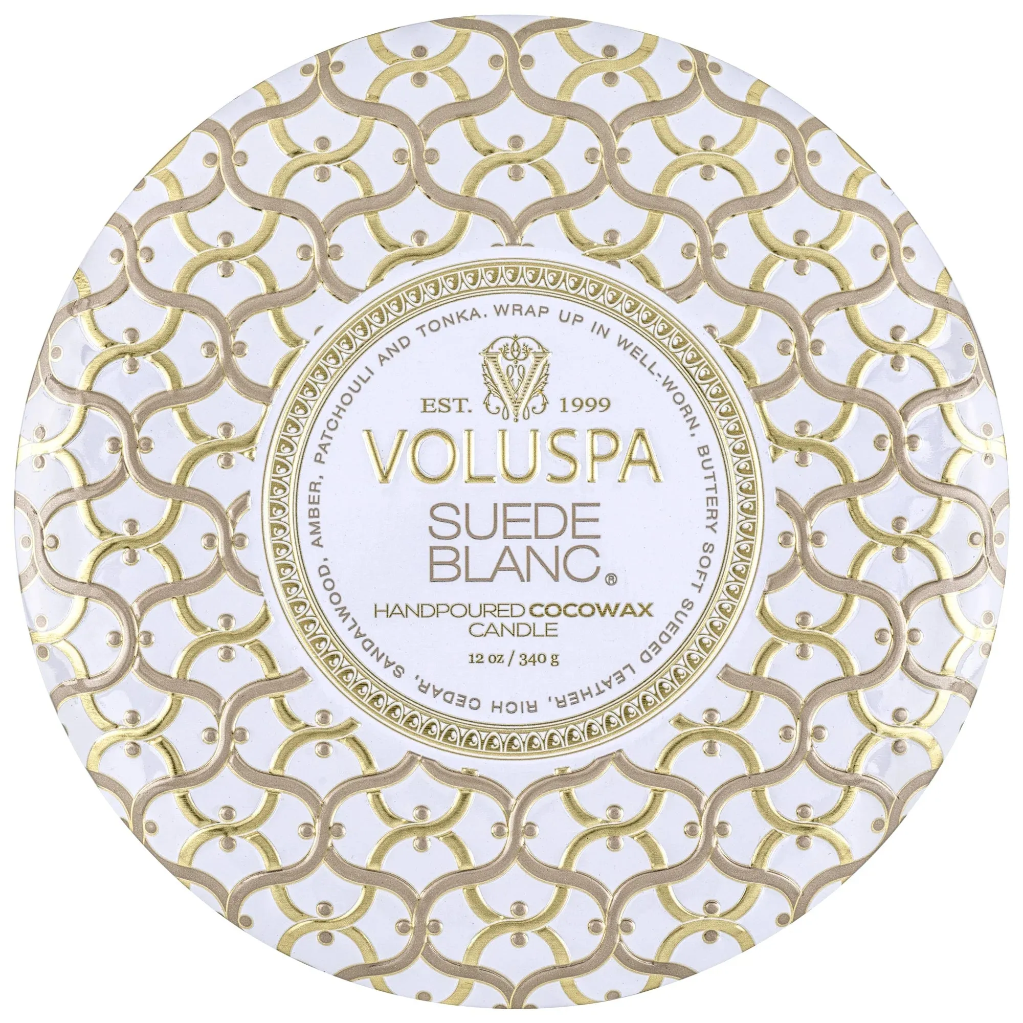 3 Wick Tin (Suede Blanc)