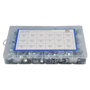 318 pc High Tensile Imperial Flange Nut and Bolt Grab Kit Assortment