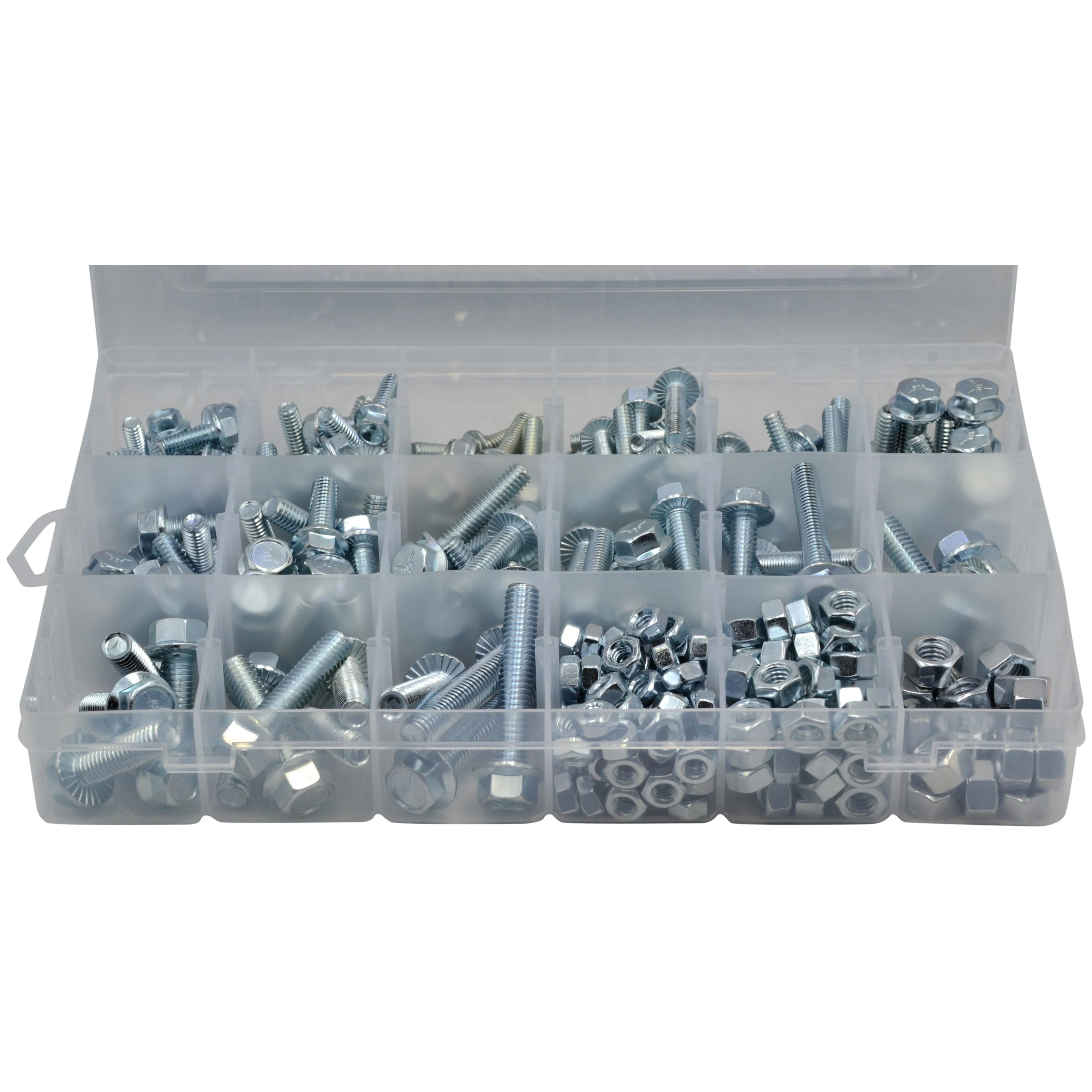 318 pc High Tensile Imperial Flange Nut and Bolt Grab Kit Assortment