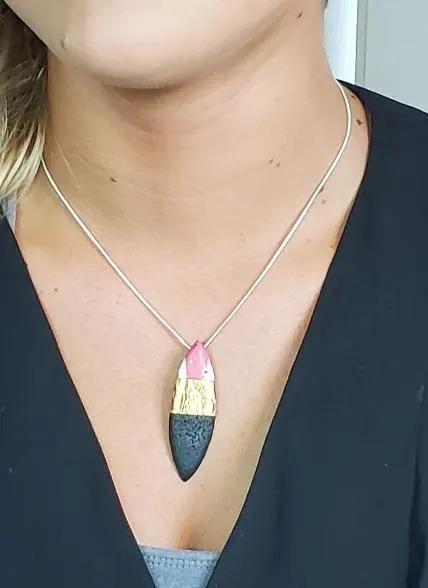 3/4" x 2-1/4" Sharp Dagger Pendant - A Day in Paris