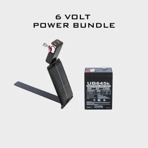 6 Volt Solar Charger and Battery Bundle