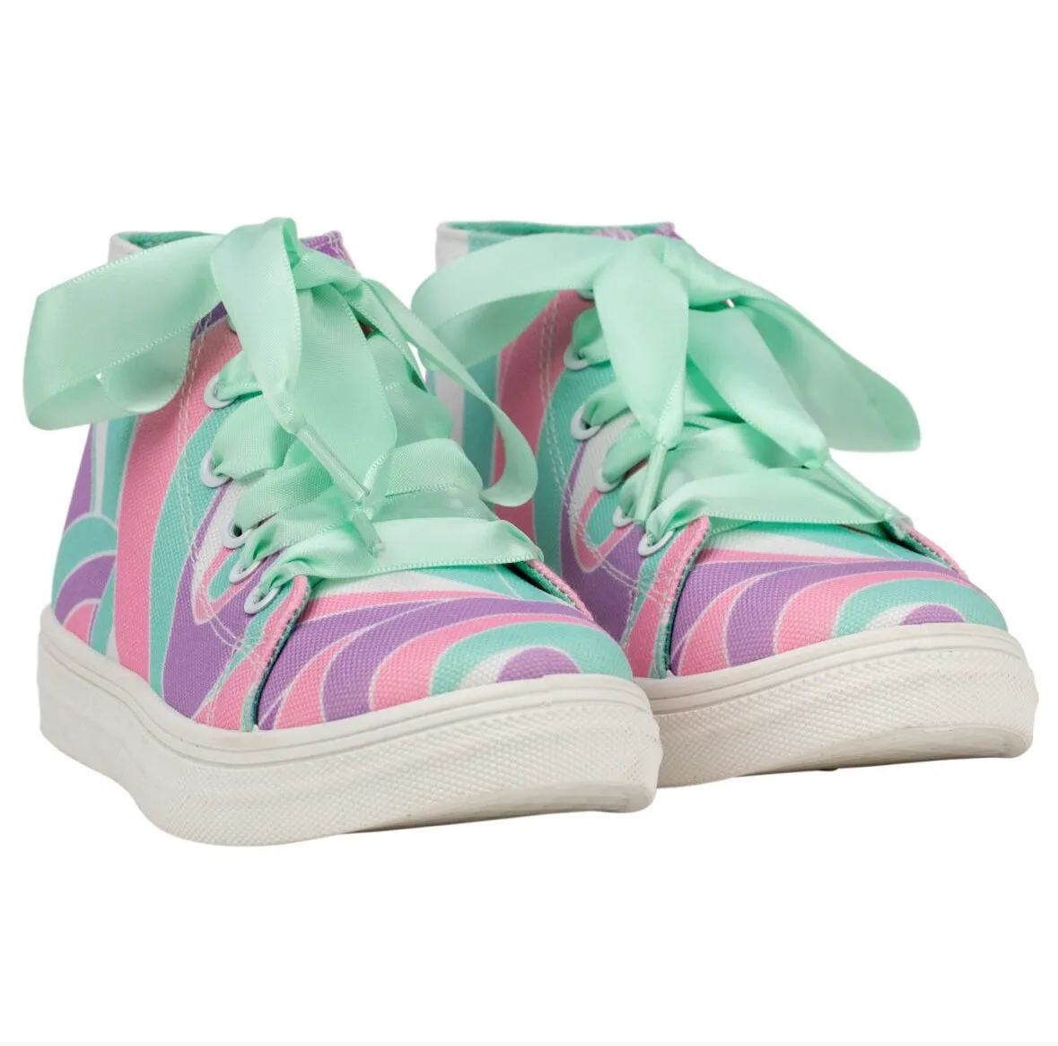 Adee Lilac Jazzy High Top Trainer