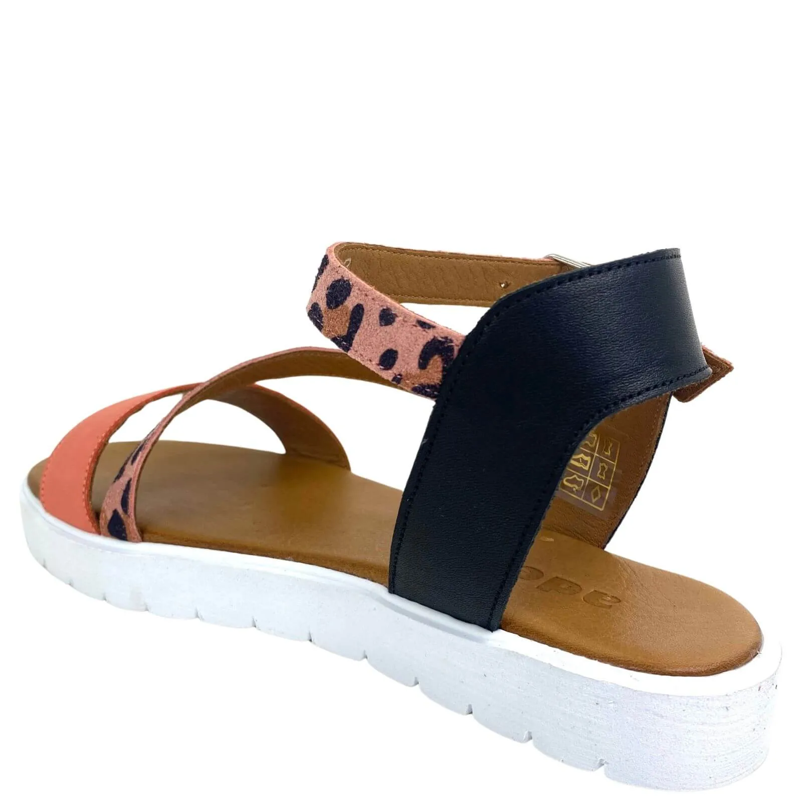 Adesso Zelda Leopard Sandals - Pink