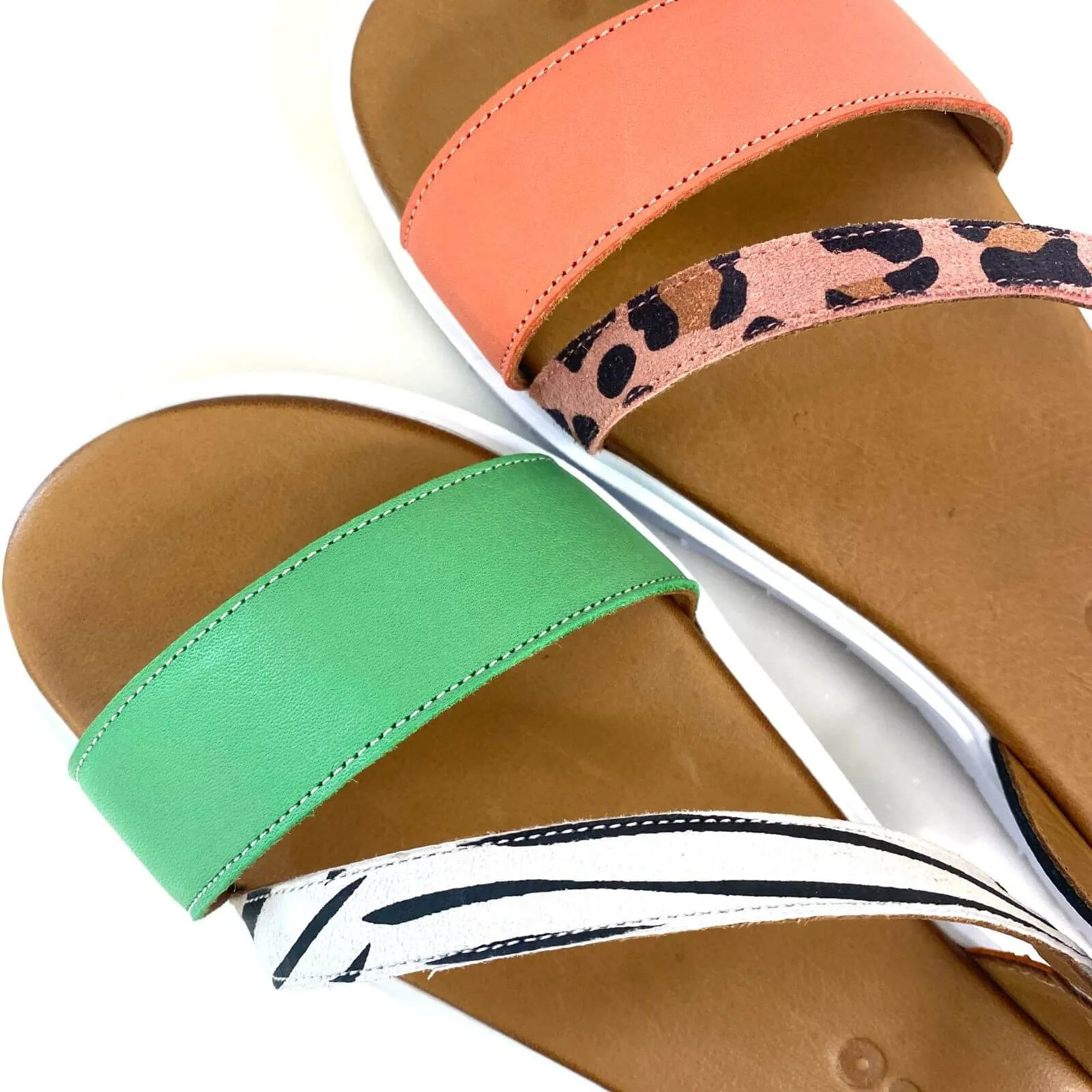 Adesso Zelda Leopard Sandals - Pink