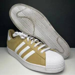 Adidas Superstar Nubuck Suede Low Top Tan/White Men's Size 10.5
