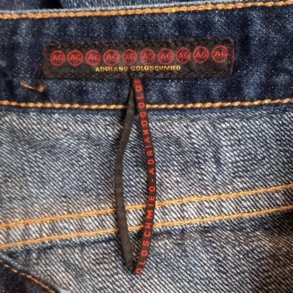 AG Adriano Goldschmied Size 30 The Gemini Womens Denim Jeans Straight Leg Denim