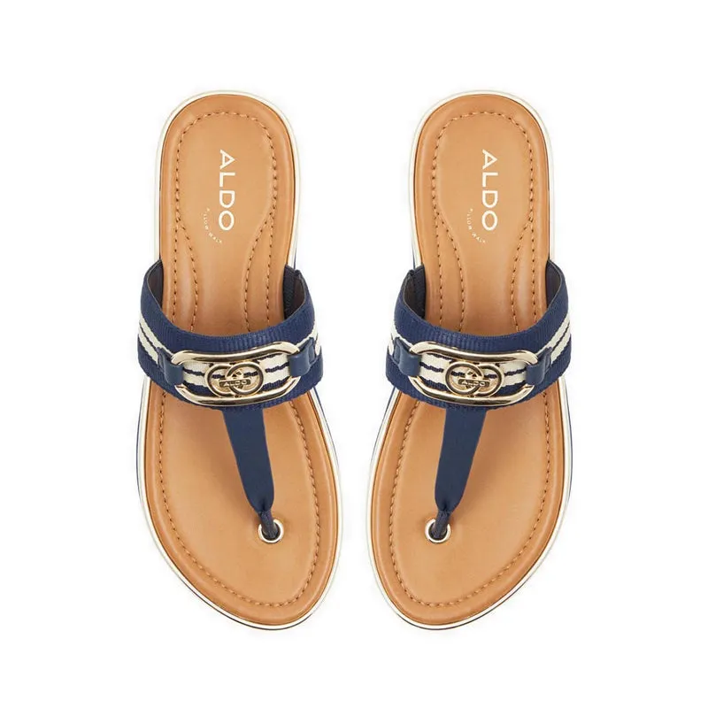 ALDO Nesien Women T-strap Sandal - Dark Blue