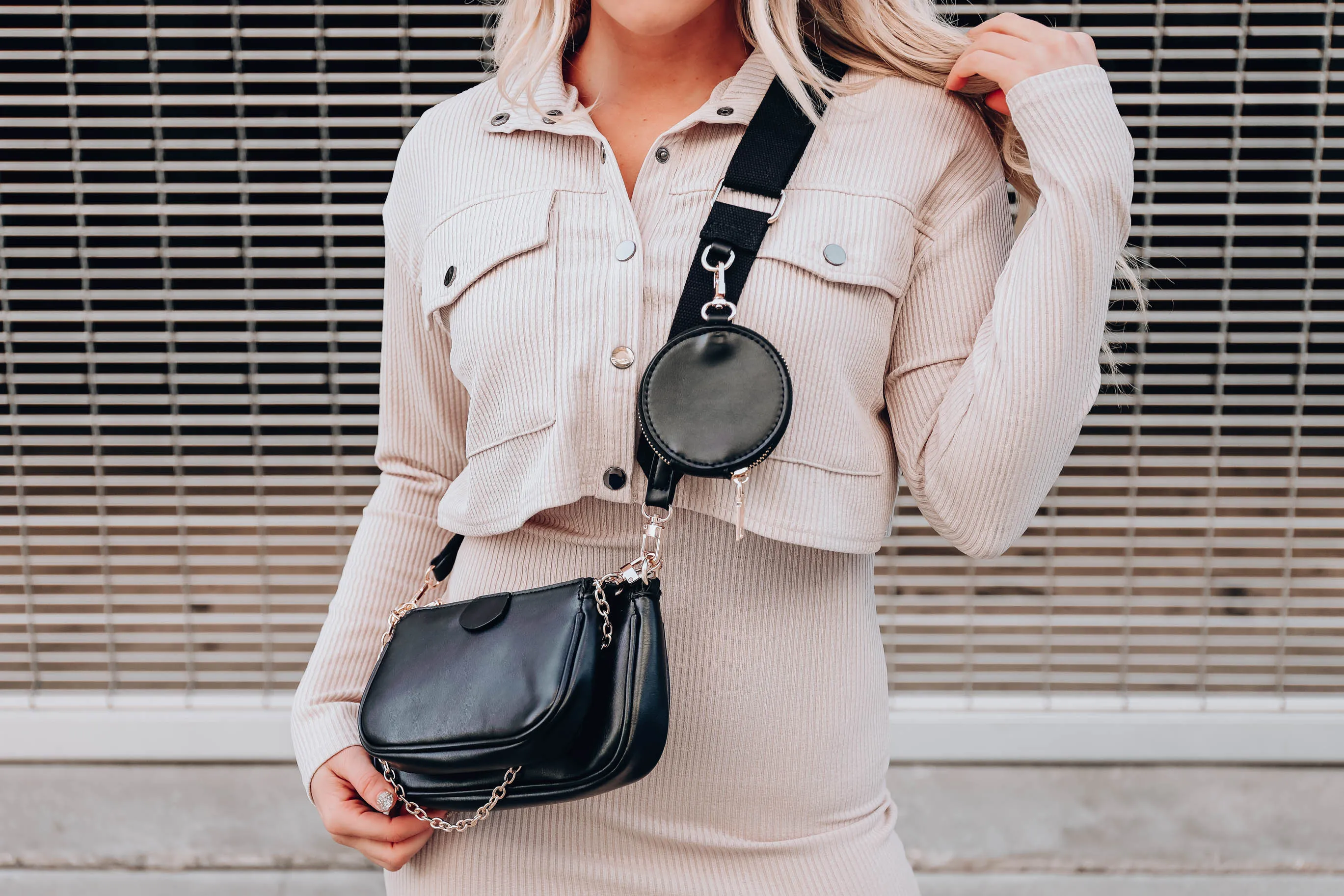 Back on It 3 in 1 Crossbody - Black