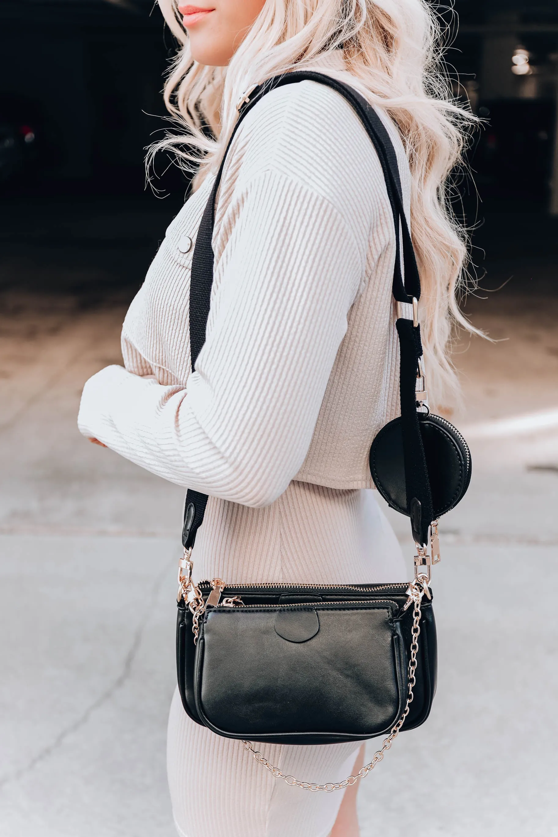 Back on It 3 in 1 Crossbody - Black