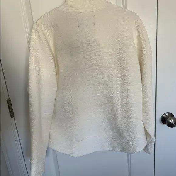 Banana Republic Active Textured Jacket in Cream Size L