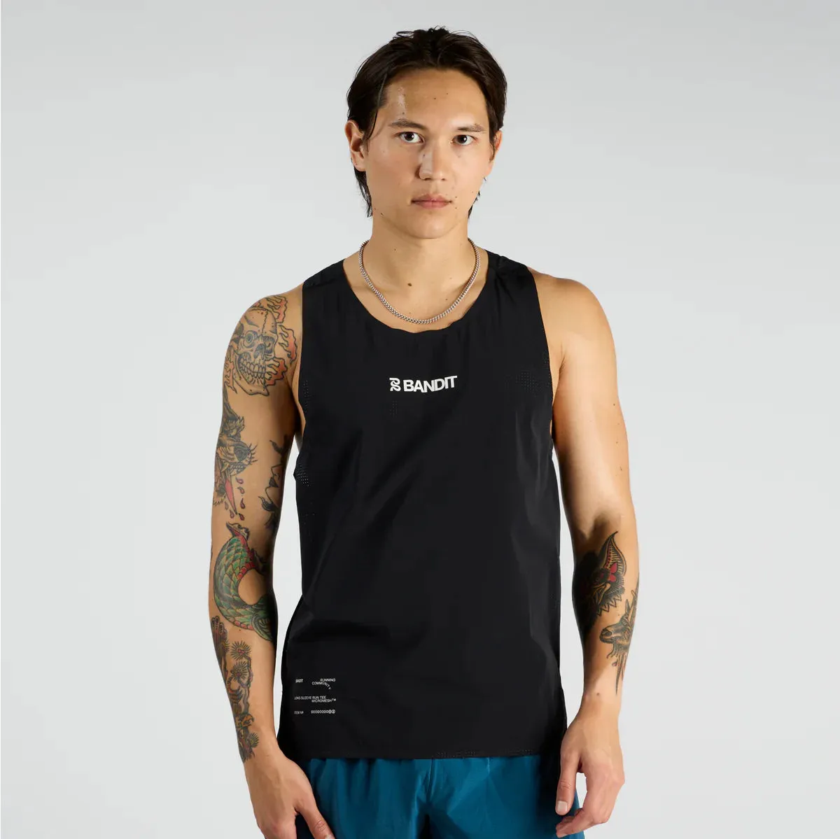 Bandit Running Vento Performance Singlet - Black