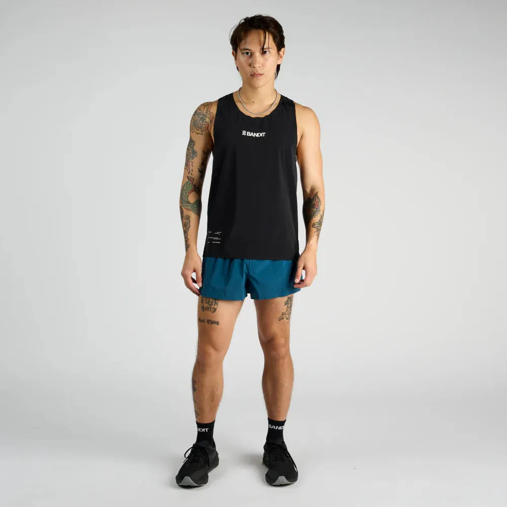 Bandit Running Vento Performance Singlet - Black