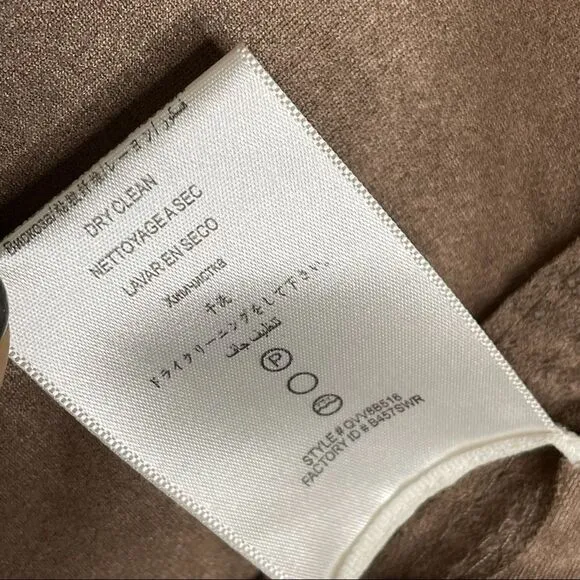 BCBGMaxAzria Mocha Faux Suede Cropped Jacket - Women’s M