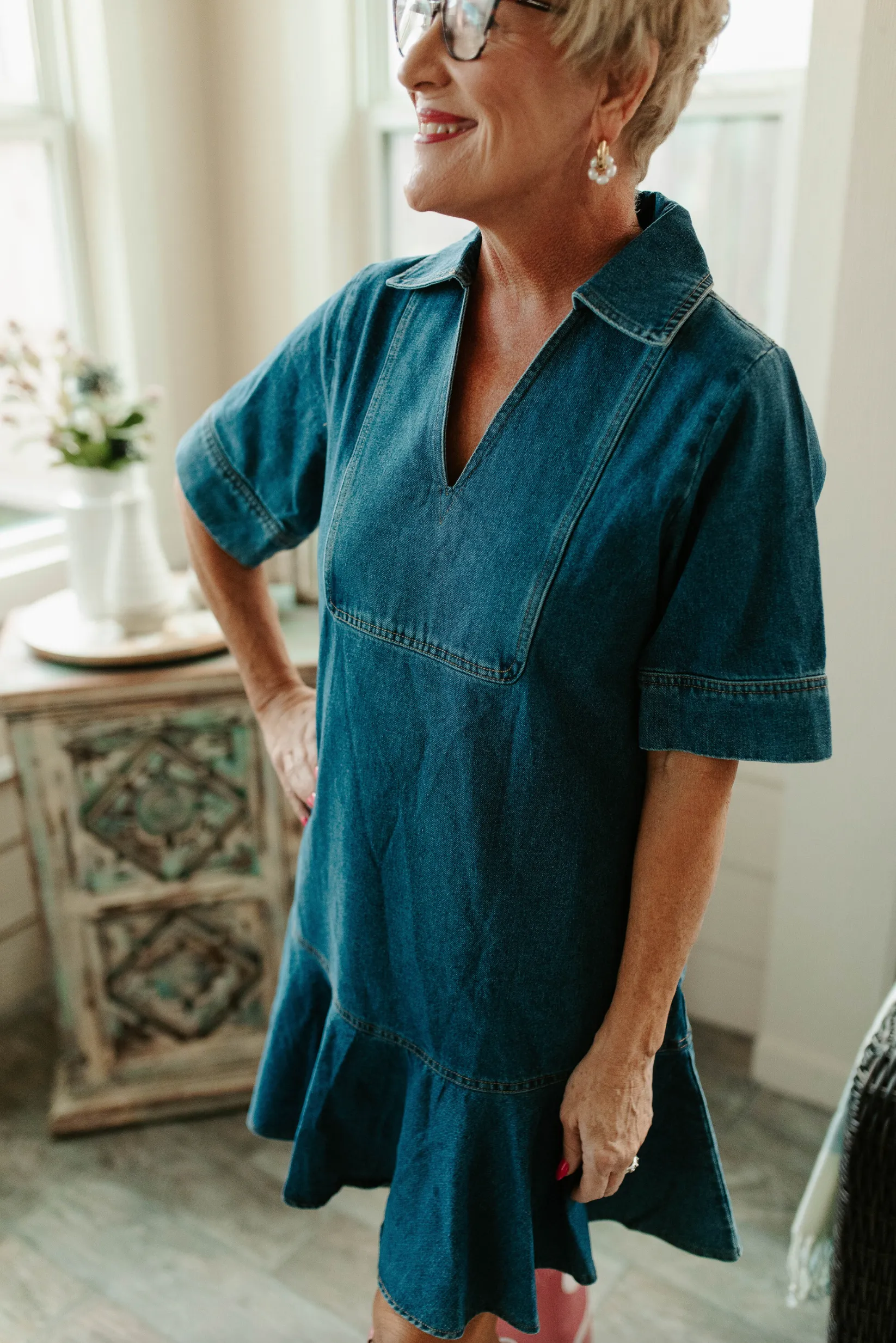 Be Steady Denim Dress