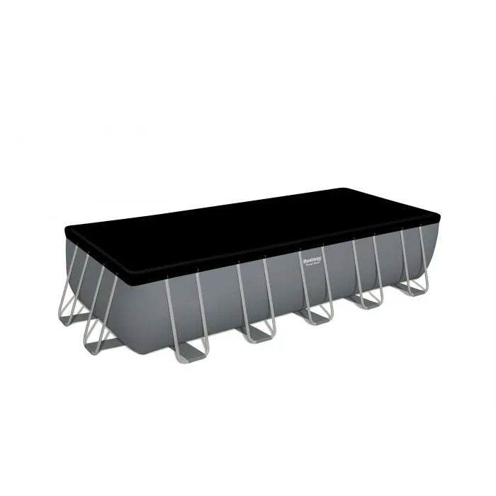 Bestway 21' X 9' X 52"/6.40M X 2.74M X 1.32M Rectangular Pool Set (Contents:Pool, Sand Filter Pump(220-240V), Ladder, Cover, ChemConnect Dispenser)