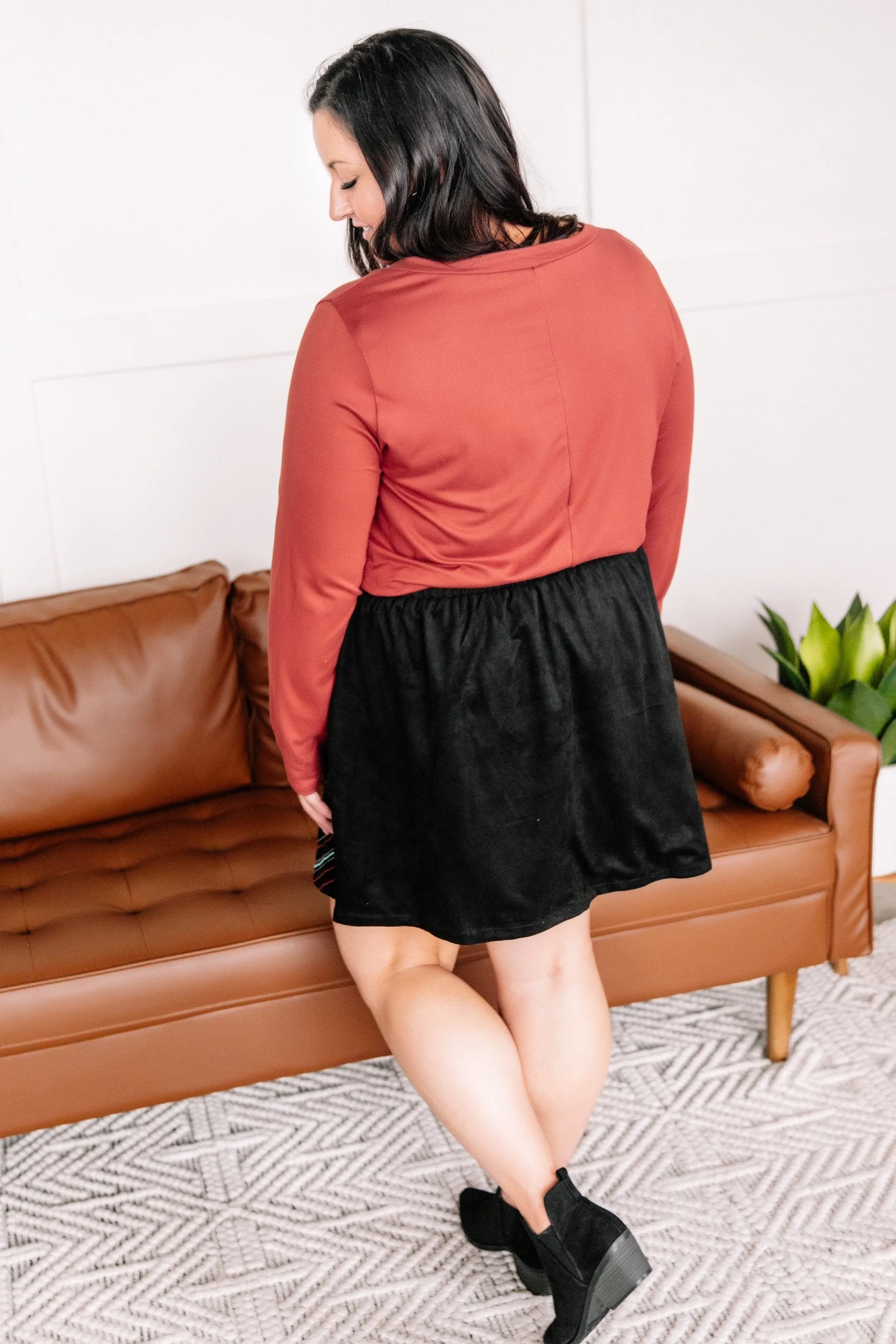 Big City Nights Embroidered Skirt