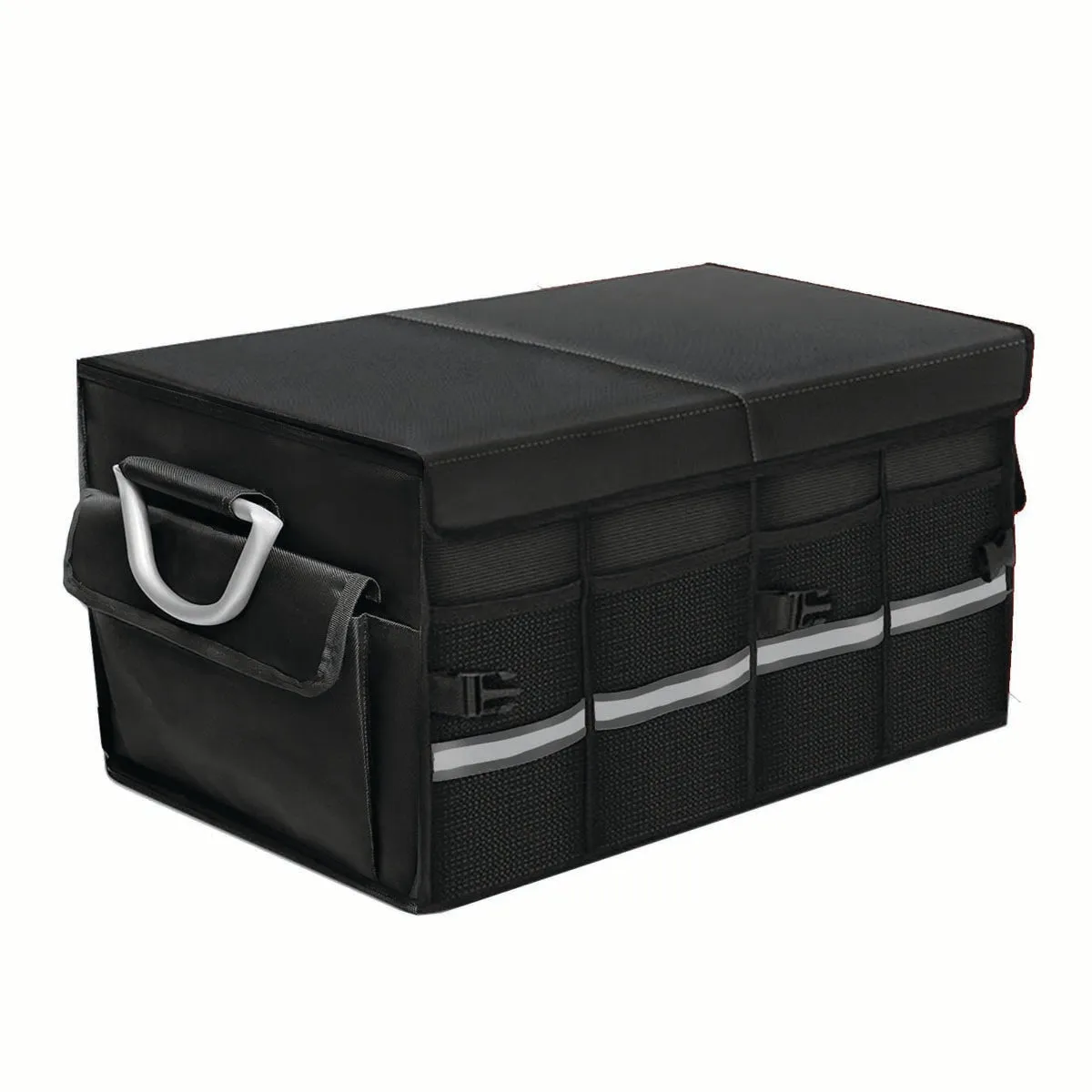 Big Trunk Organizer, Cargo Organizer SUV Trunk Storage Waterproof Collapsible Durable Multi Compartments MY12994