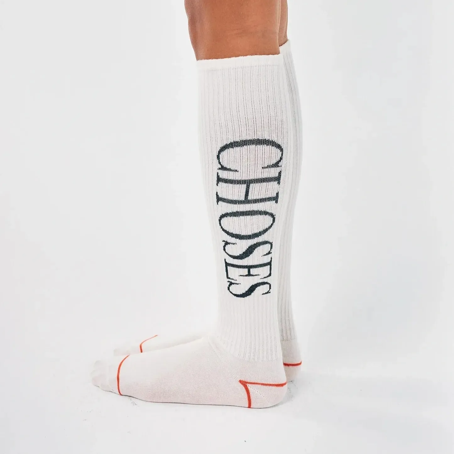 Bobo Choses Extra Long Sport Socks (White)