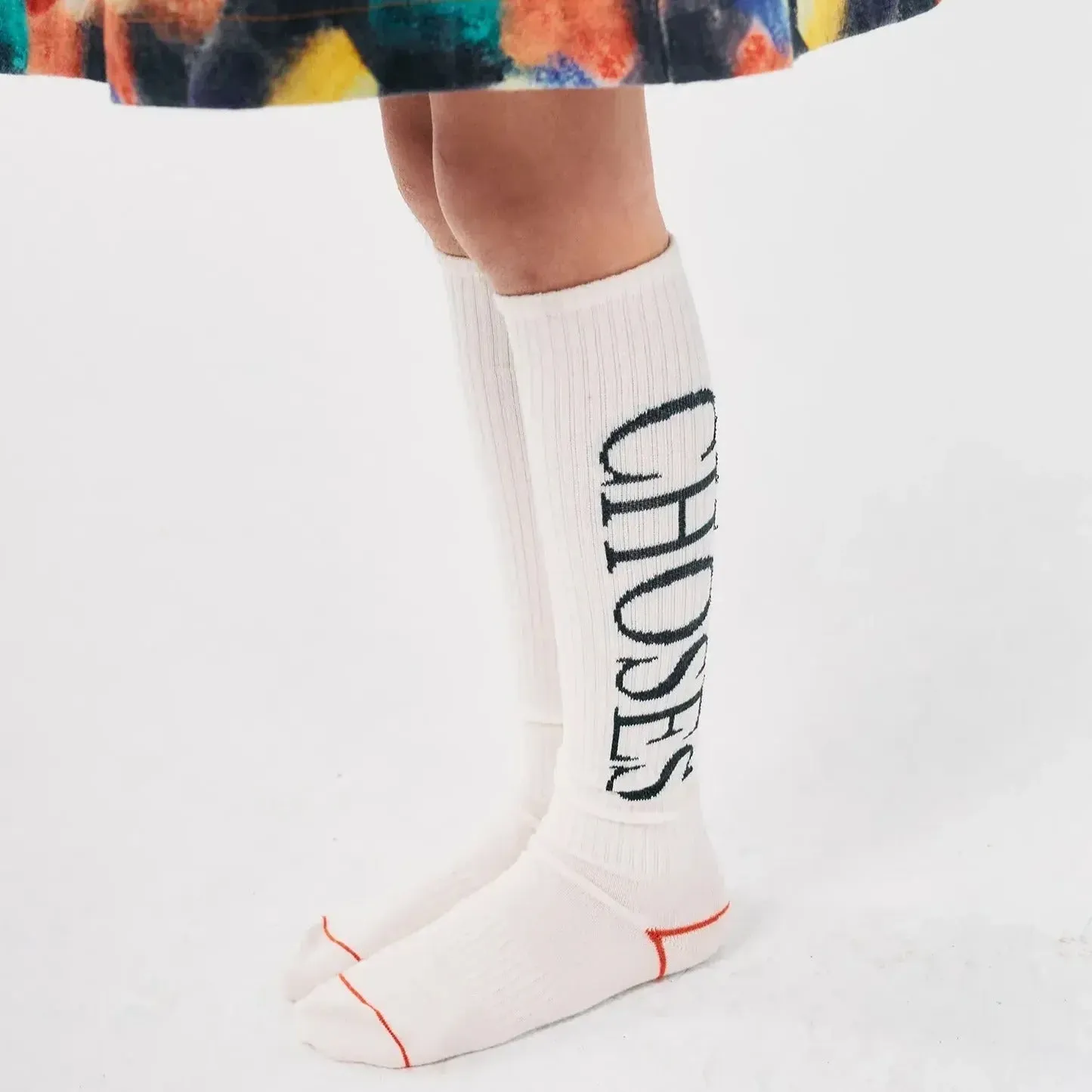 Bobo Choses Extra Long Sport Socks (White)