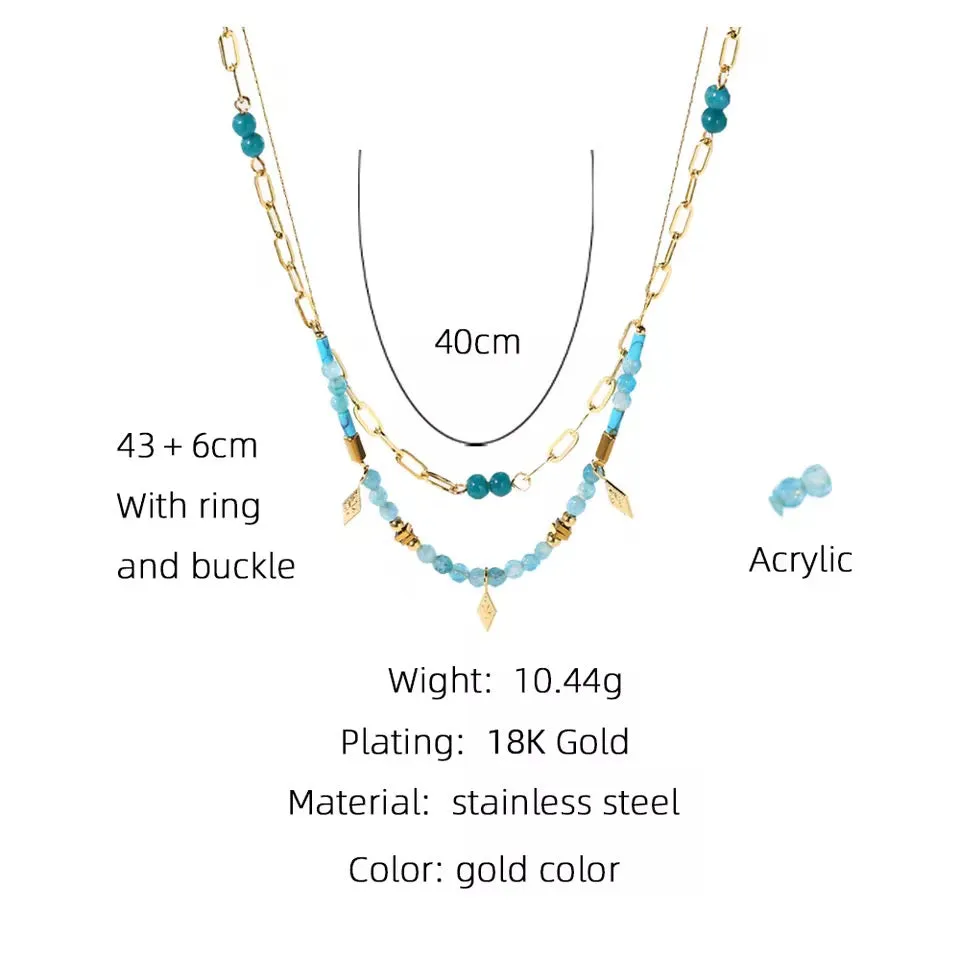 Boho Azure Necklace