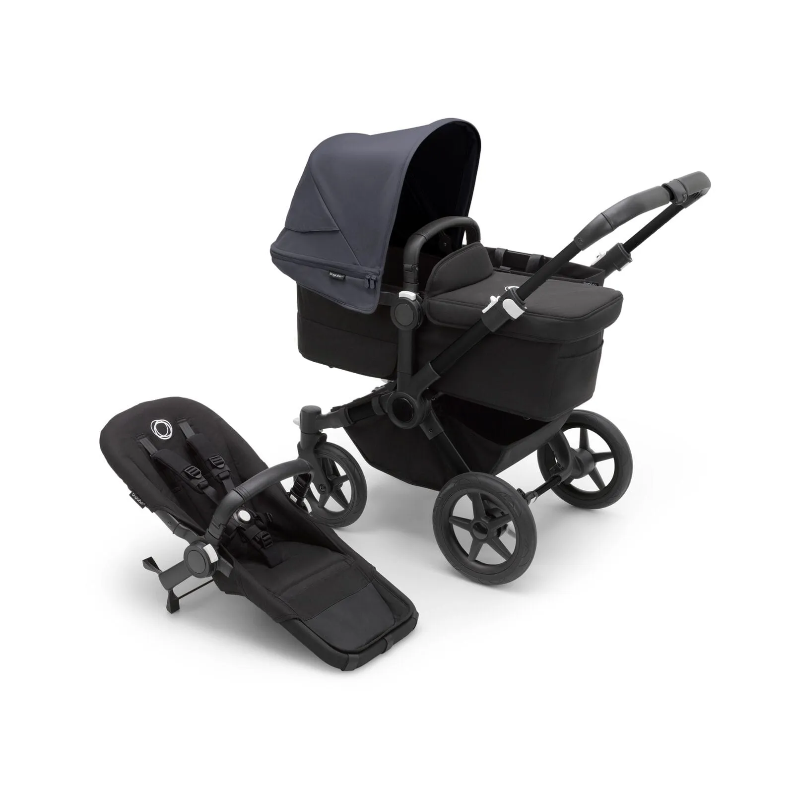 Bugaboo Donkey 5 Mono - Black/Midnight Black/Stormy Blue