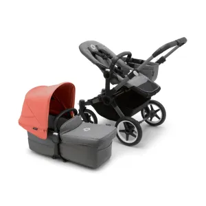 Bugaboo Donkey 5 Mono - Graphite/Grey Melange/Sunrise Red