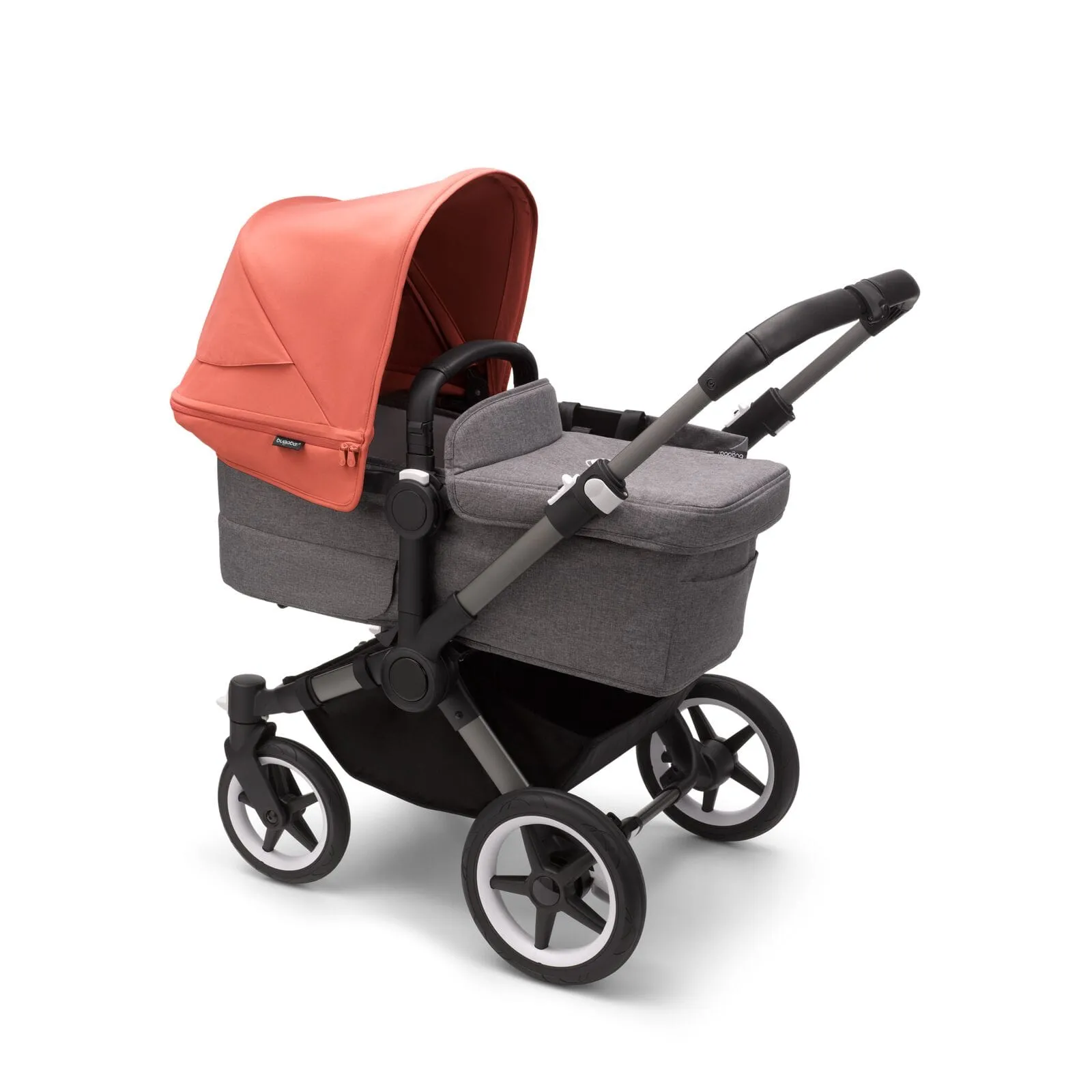 Bugaboo Donkey 5 Mono - Graphite/Grey Melange/Sunrise Red
