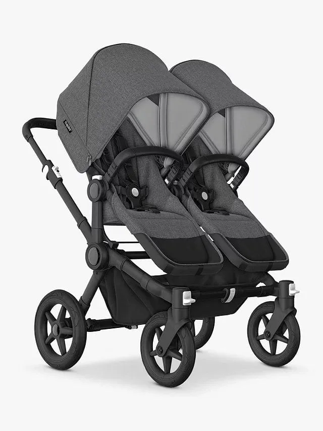 Bugaboo Donkey 5 Twin - Black / Grey Melange