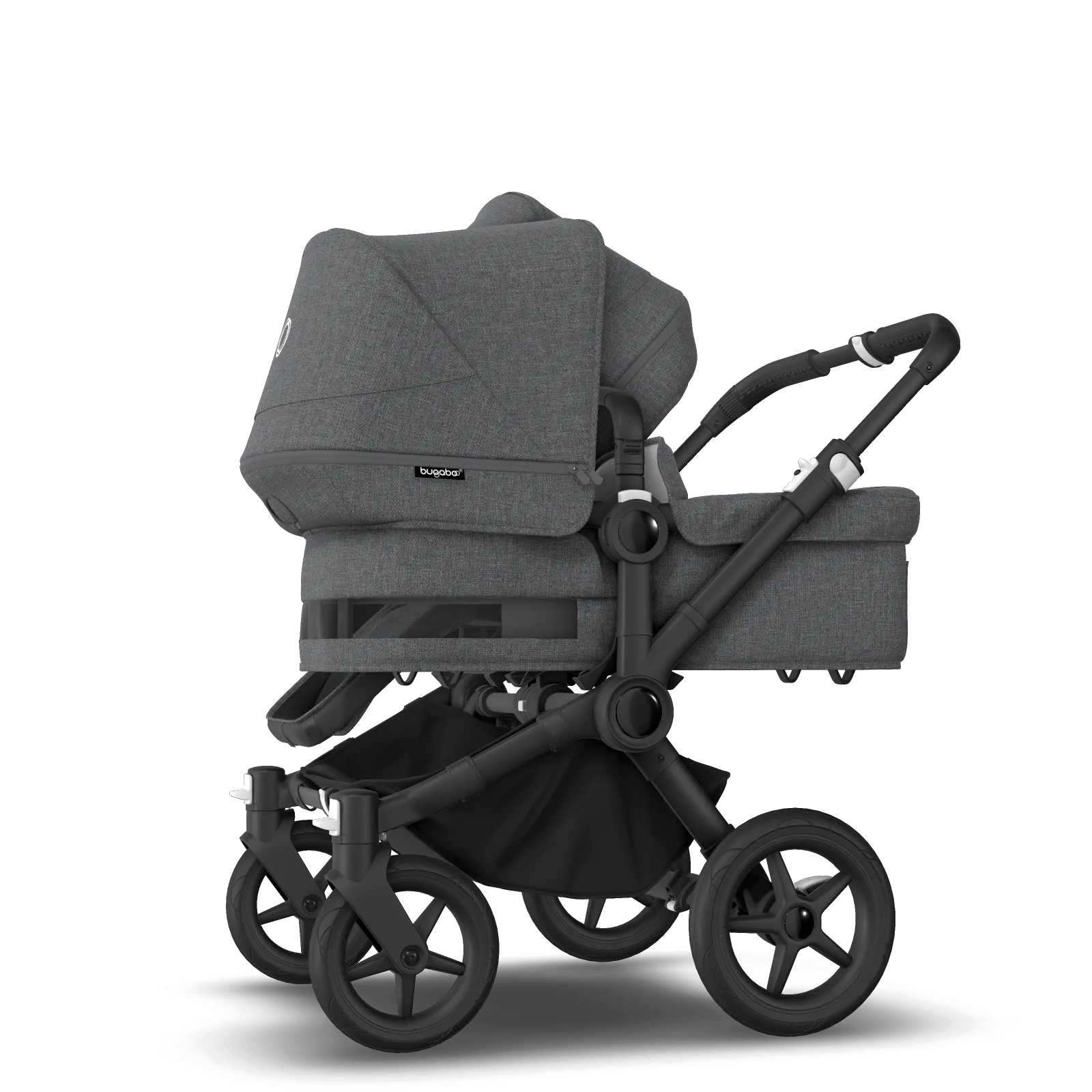 Bugaboo Donkey 5 Twin - Black / Grey Melange