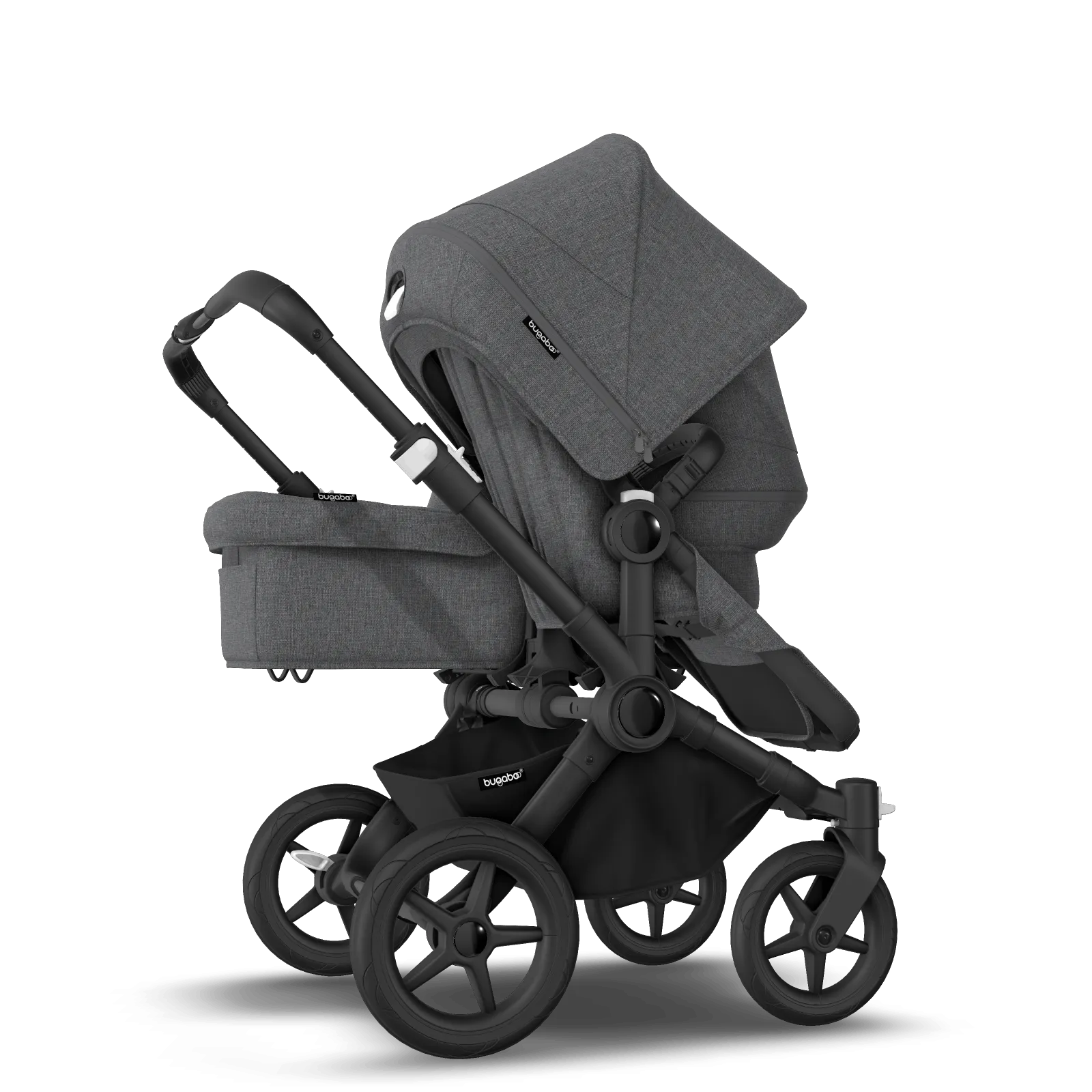 Bugaboo Donkey 5 Twin - Black / Grey Melange