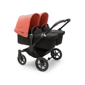 Bugaboo Donkey 5 Twin - Black/Midnight Black/Sunrise Red
