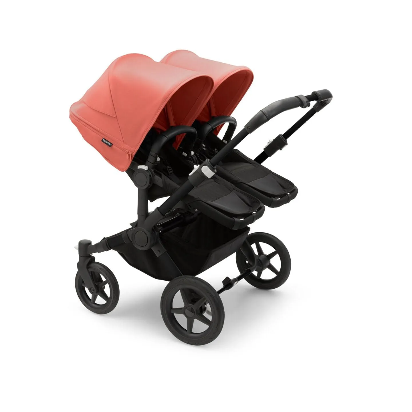 Bugaboo Donkey 5 Twin - Black/Midnight Black/Sunrise Red