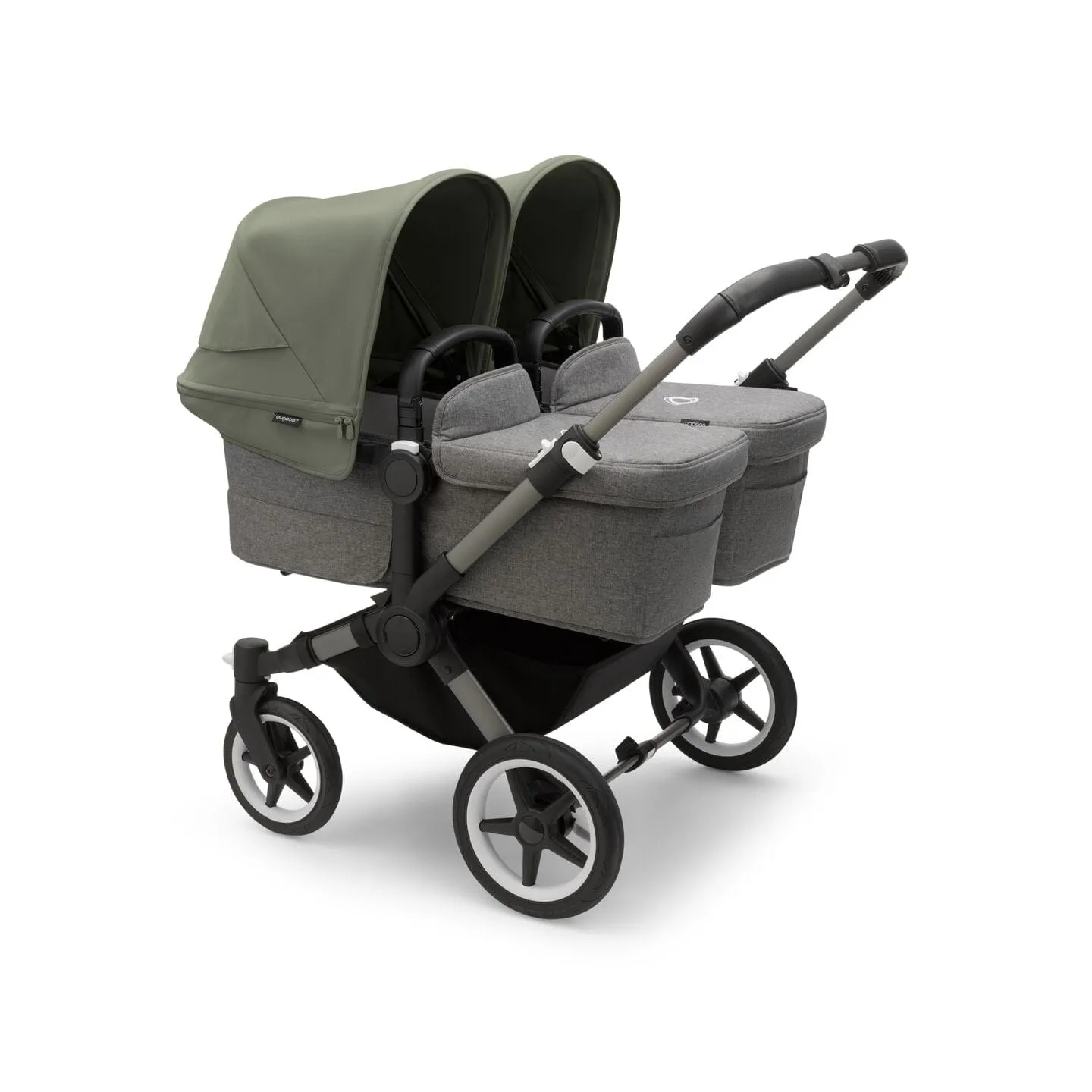 Bugaboo Donkey 5 Twin - Graphite/Grey Melange/Forest Green