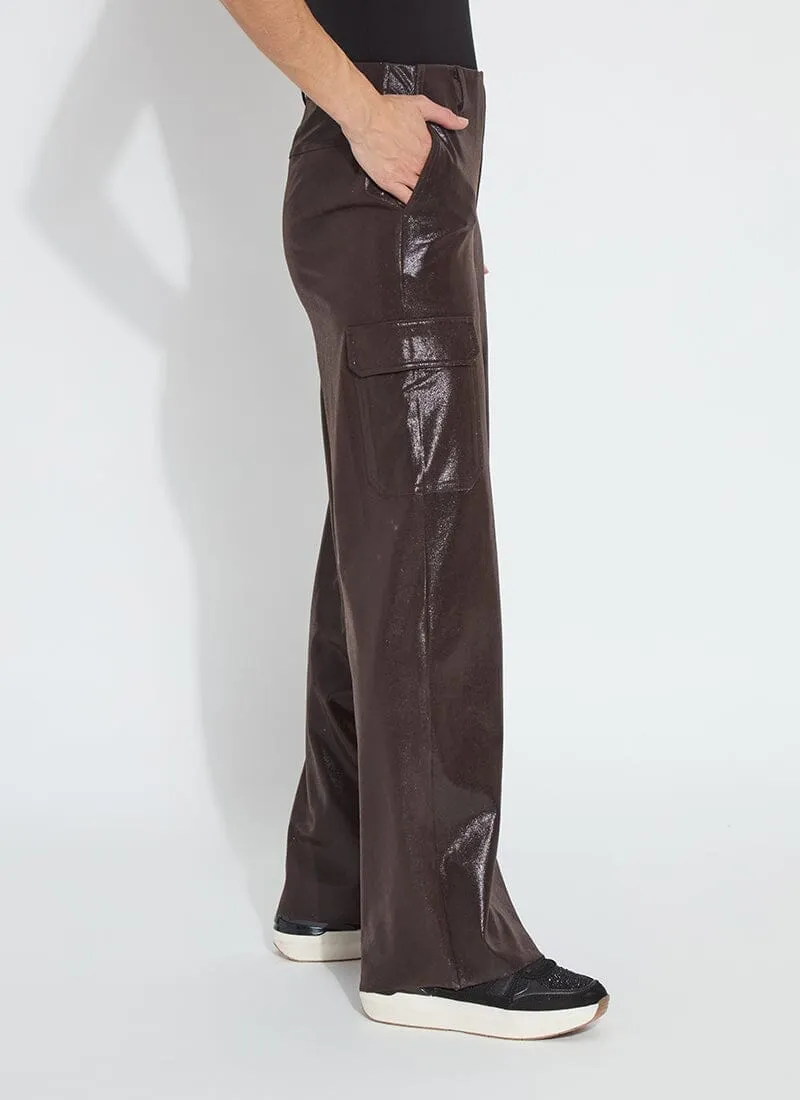 Callie Patent Foil Vegan Suede Pant Curvy (32" Inseam)