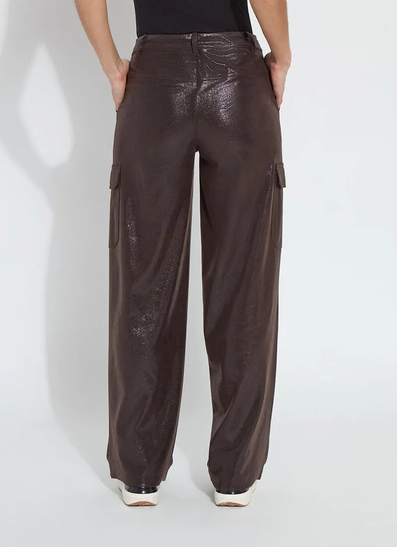 Callie Patent Foil Vegan Suede Pant Curvy (32" Inseam)