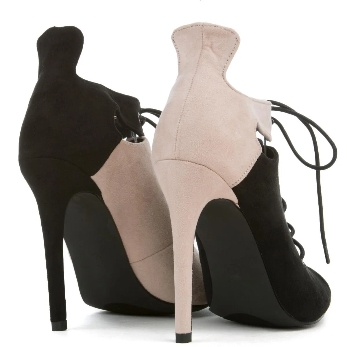 Cape Robbin Blaire-2 Black Heeled Booties BLACK