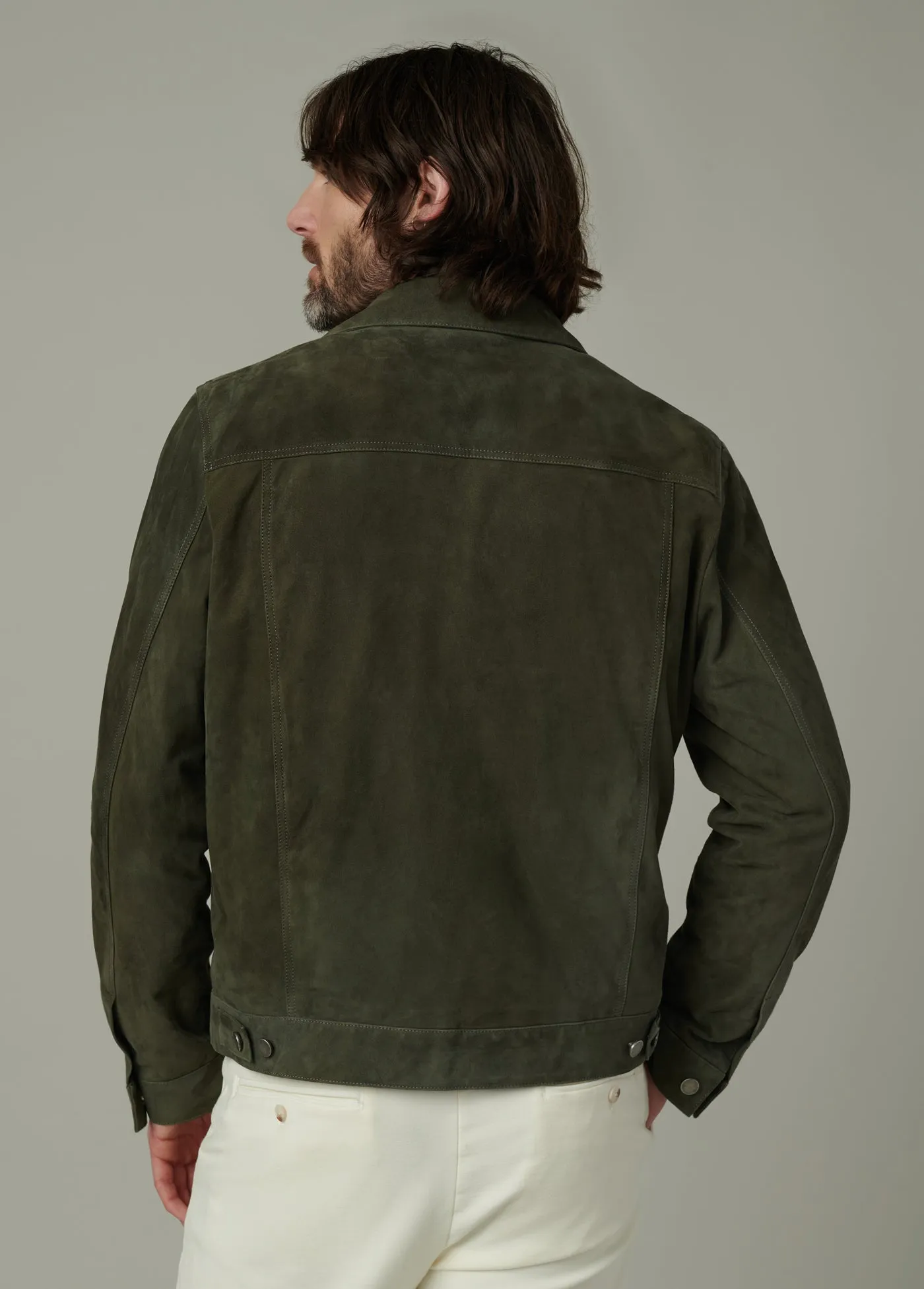 CASH SUEDE TRUCKER JACKET