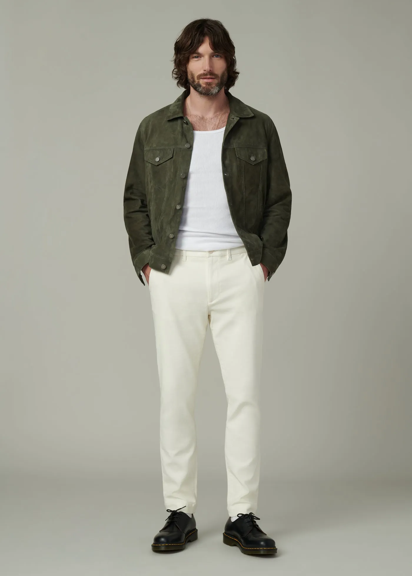 CASH SUEDE TRUCKER JACKET