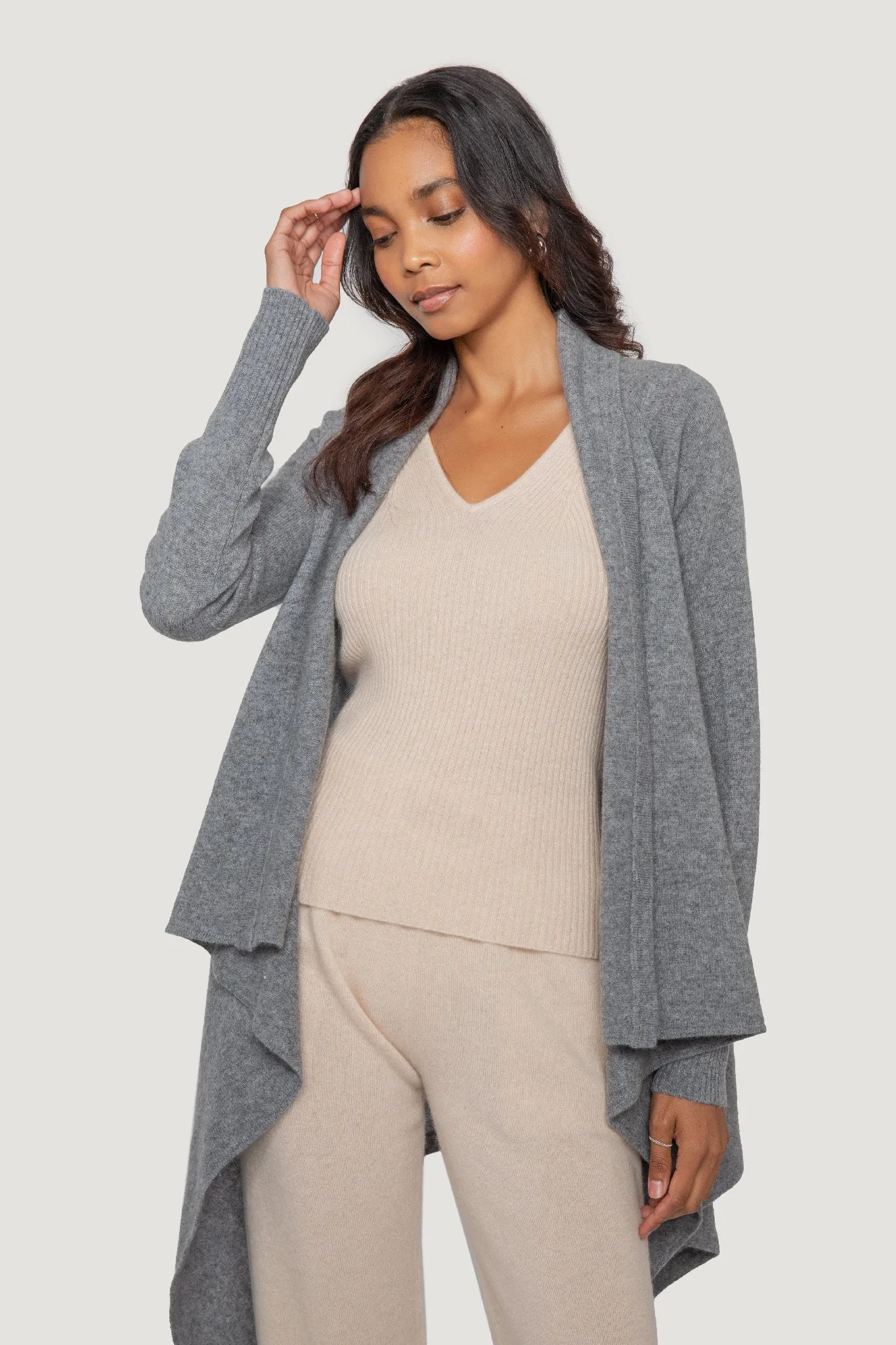 Cashmere Waterfall Cardigan