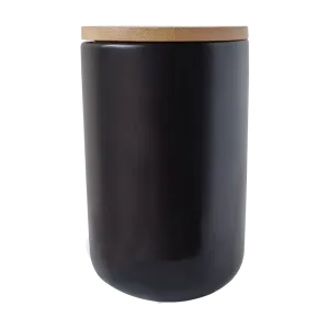 Ceramic Storage Jar - Black - 1000ml