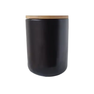 Ceramic Storage Jar - Black - 800 ml