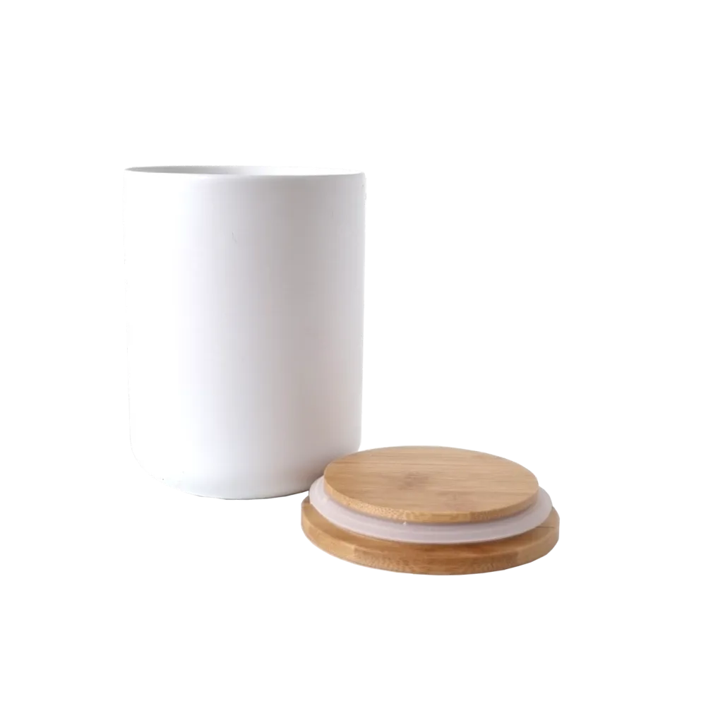 Ceramic Storage Jar - Black - 800 ml