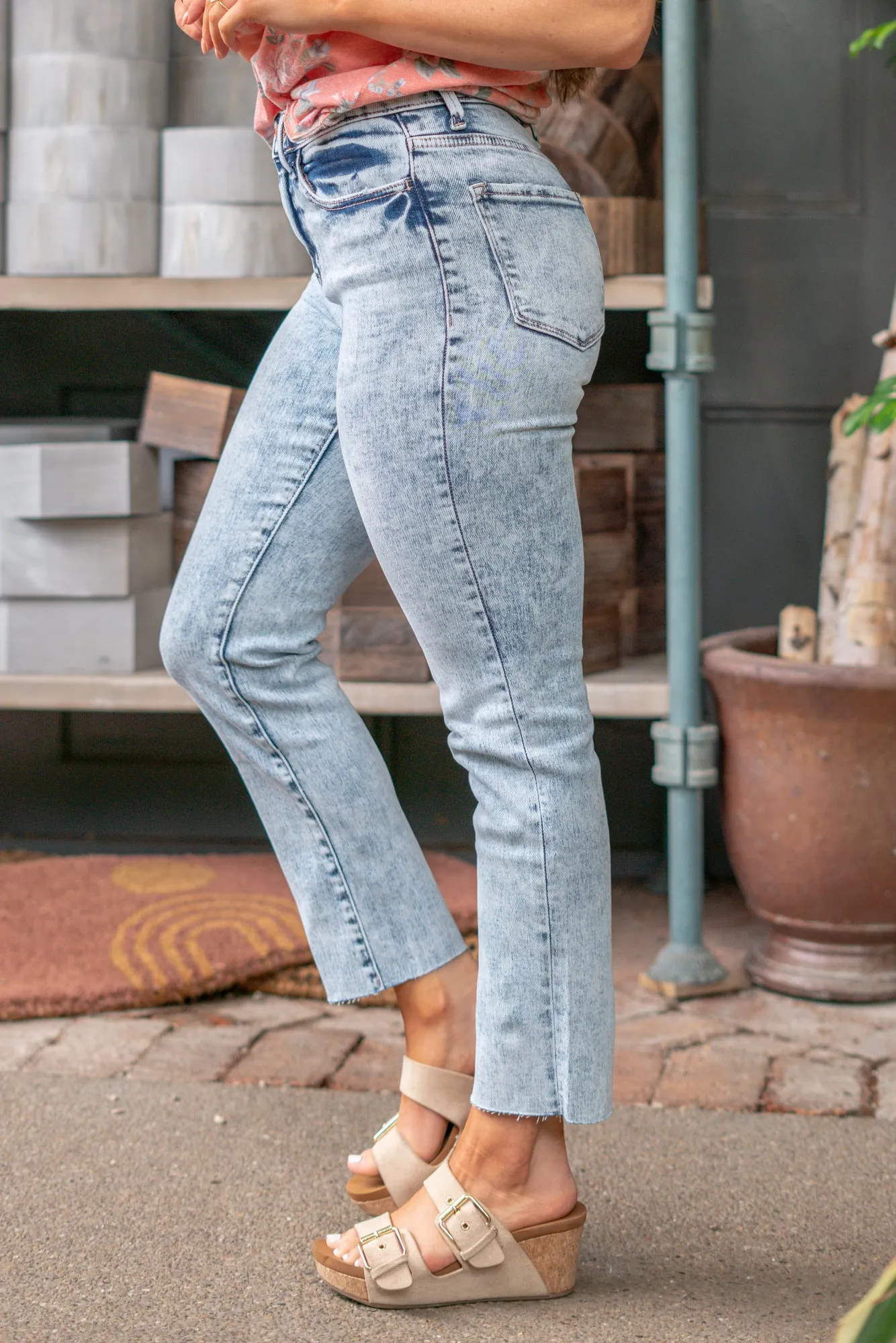 Chomp Shirley Super High Rise Slim Straight