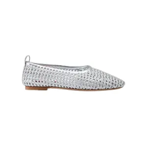 CHROME WOVEN RIAD FLAT
