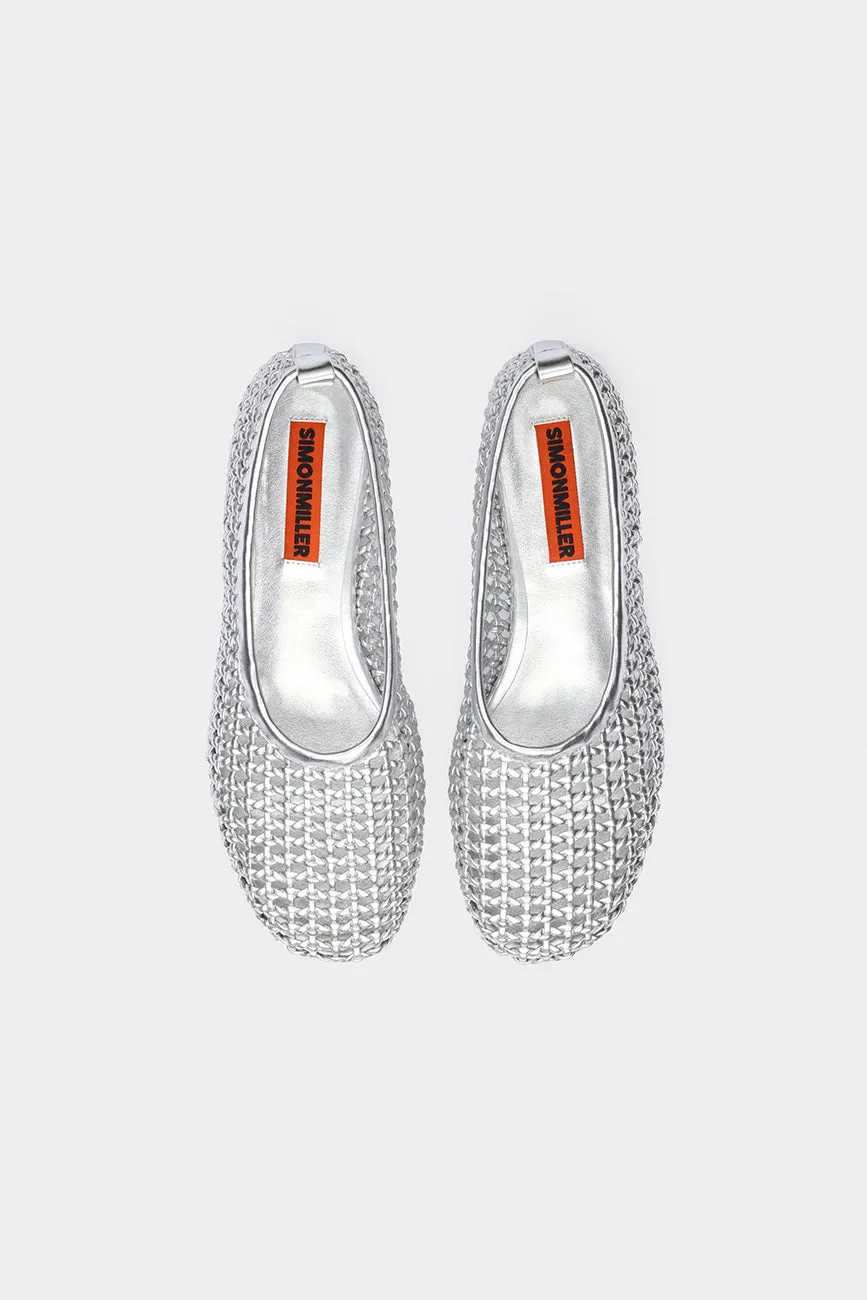 CHROME WOVEN RIAD FLAT