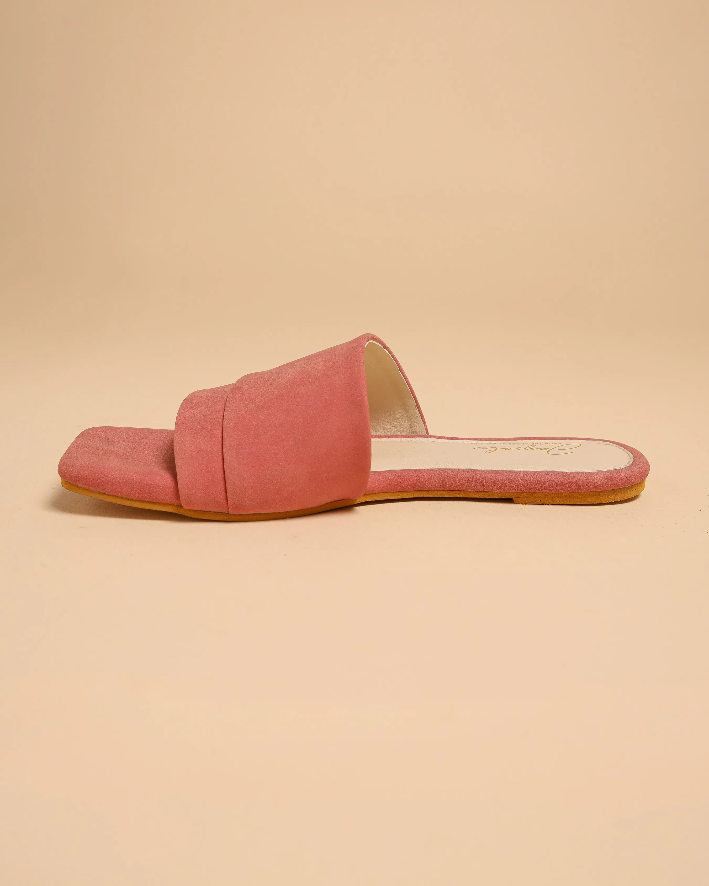 Claret Red Suede Slides