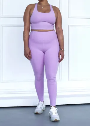 Compressive High-Rise Legging, Lilac