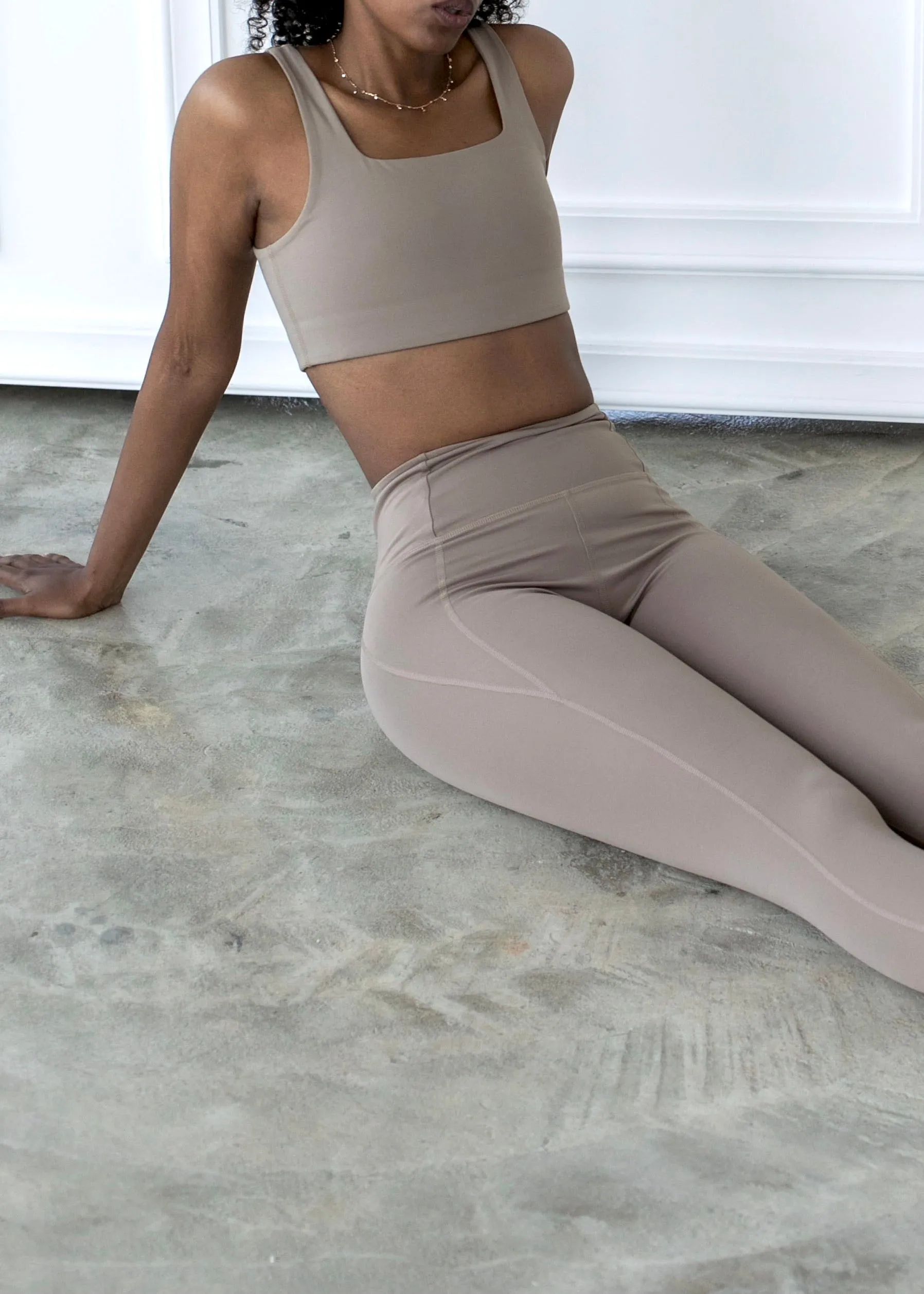 Compressive High-Rise Legging, Limestone