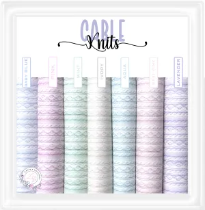 ⋅ Cozy Cable Knits ⋅ Premium Exclusive Vegan Faux Leathers - Bundle