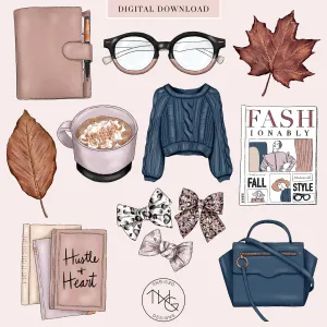 Cozy Mood Clipart   Pattern Bundle